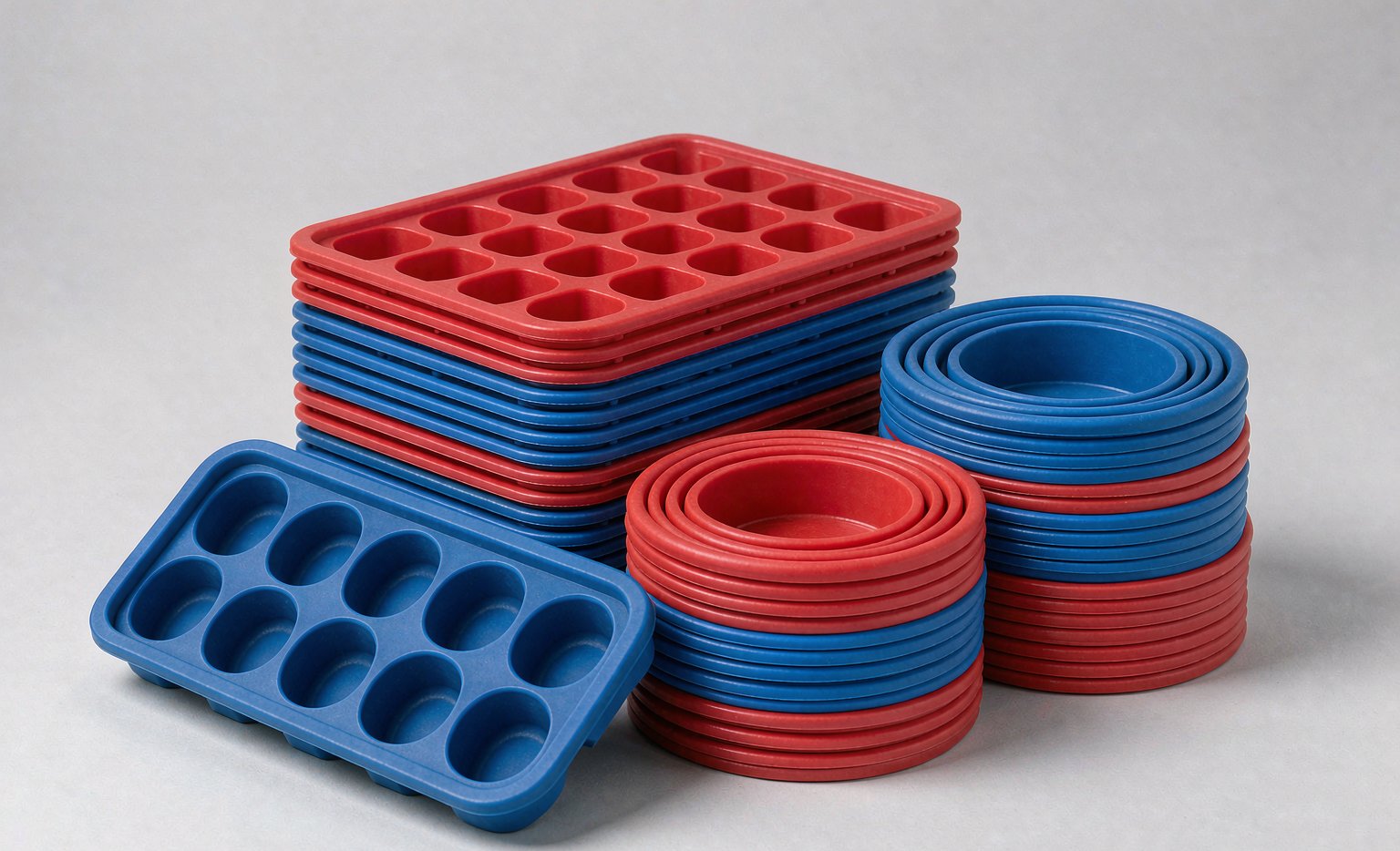 Food-grade silicone bakeware and sealing gaskets